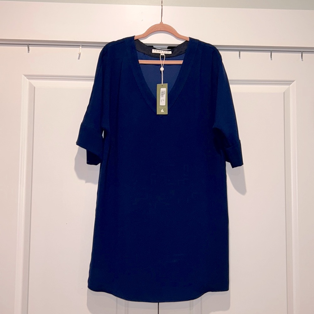 New Trina Turk Blue Dellia Dress - Size M